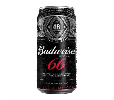 CERVEZA BUDWEISER 66 LATA 269 ML