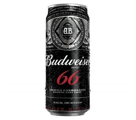 CERVEZA BUDWEISER 66 LATA 310 CC