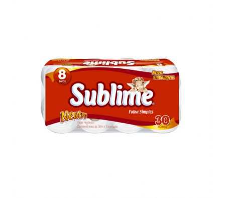 PAPEL HIG. SUBLIME D.H.NEUTRO 8x30 MTS