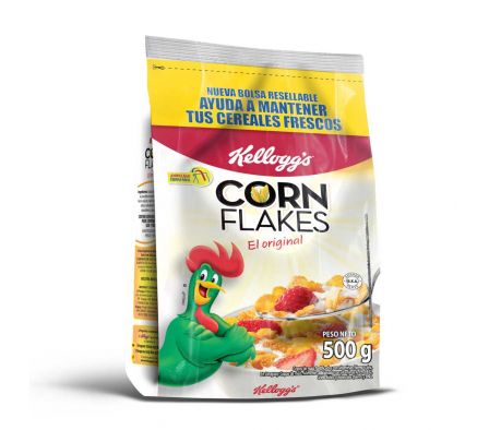 CEREAL KELLOGS CORN FLAKES BOLSA 500 GR