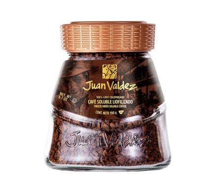CAFE SOLUBLE JUAN VALDEZ LIOFILIZADO 190 GR