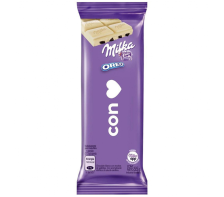 CHOCOLATE MILKA OREO BLANCO 55 GR