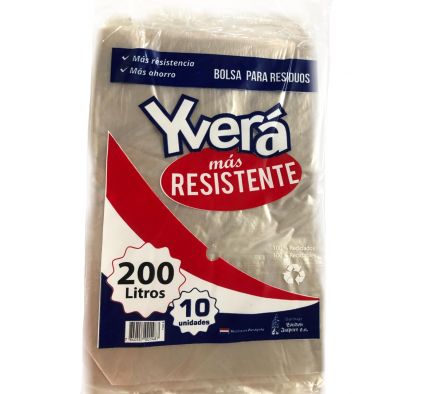 BOLSA RESIDUOS YVERA REFORZADO 200 LT