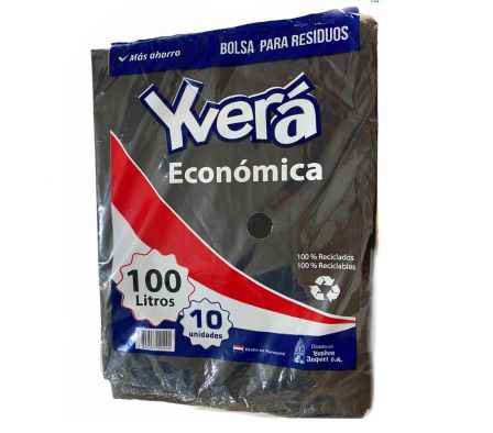 BOLSA RESIDUOS YVERA ECONOMICA100 LT