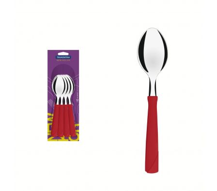 CUCHARA NKOLOR TRAMONT ROJO.12pz