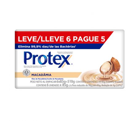 PACK JABON PROTEX MACAD 6 X 85 GR