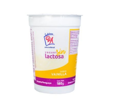 YOGHURT DESCREMADA SIN LACTOSA VAINILLA 180 GR