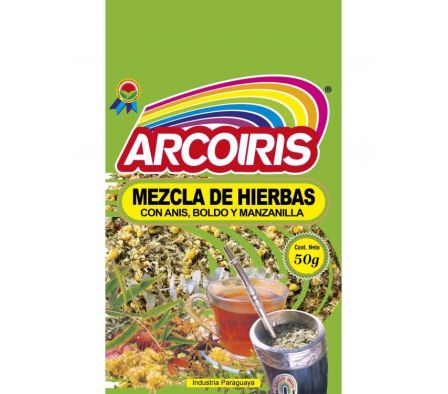 MEZCLA ANIS-BOLDO-MANZANILLA ARCOIRIS 50 GR