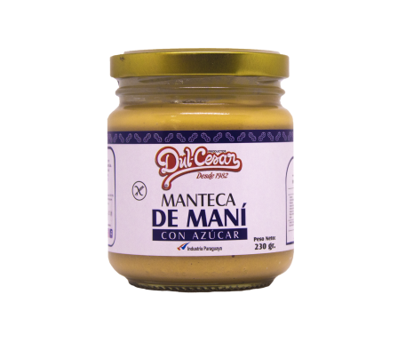 MANTECA MANI DUL-CESAR FRASCO VIDRIO 230 GR 