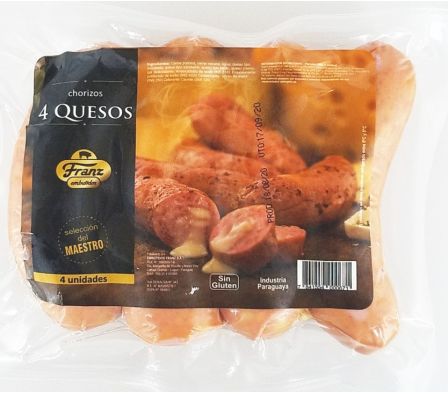 CHORIZO 4 QUESOS FRANZ X 4 UND
