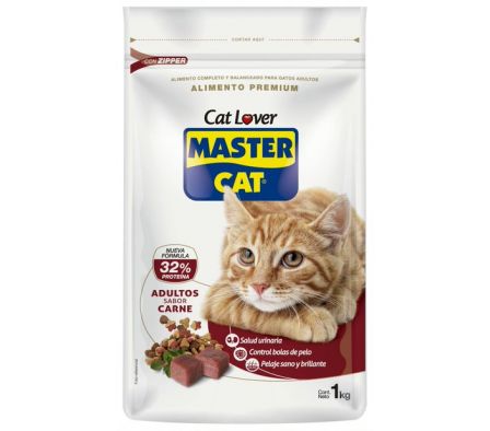 ALIM.GATO MASTER CAT CARNE LECHE 1kg