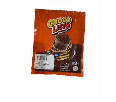 CHOCOLATE POLVO CHOCOLISTO SOBRE 20gr