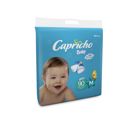 PAÑAL CAPRICHO BABY S.JUMBO MED.90un