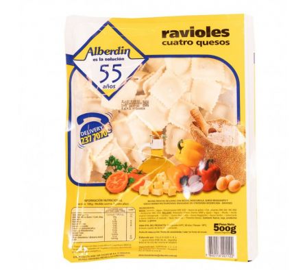 RAVIOLES 4QUESOS X 500GR ALBERDIN