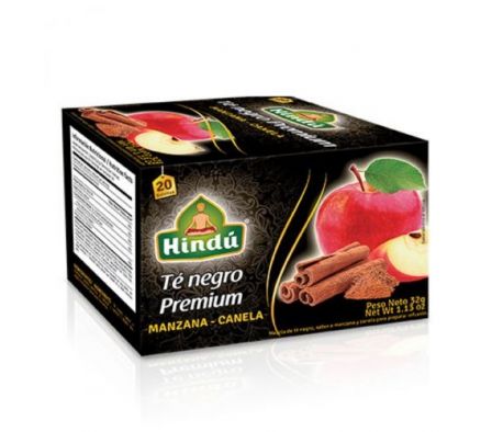 TE NEGRO HINDU MANZANA-CANELA 20saquitos