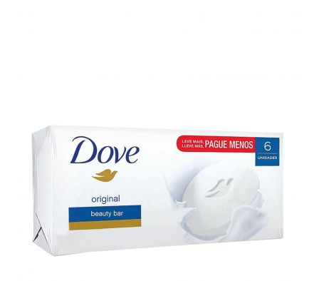 PACK x6 JABON DOVE BLANCO 90GR