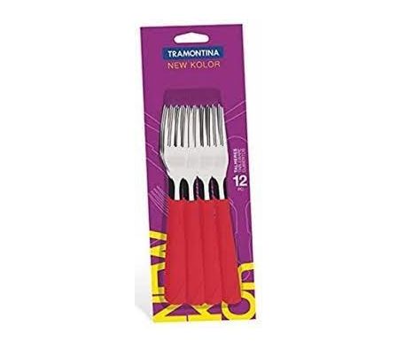TENEDOR NKOLOR TRAMONT ROJO.12pz