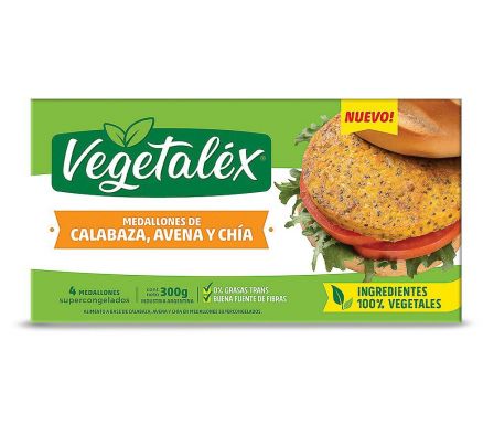 MEDALLONES CALABAZA AVENA, CHIA VEGETALEX 300GR 