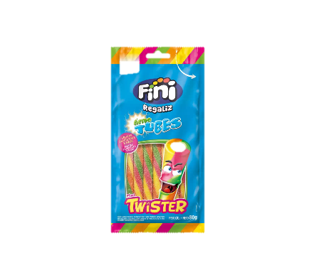 REGALIZ TWISTER CITRICO 80GR