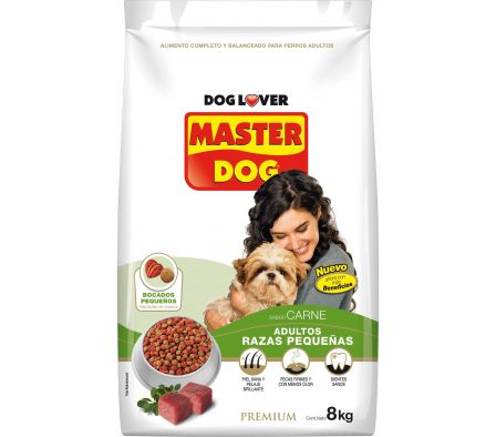 ALIM P/ PERRO MASTER DOG ADULTO RAZAS PEQ 8K