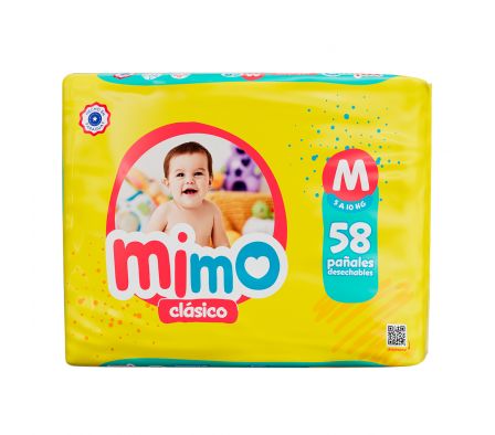 PAÑAL MIMO MEGA PACK MED.58un