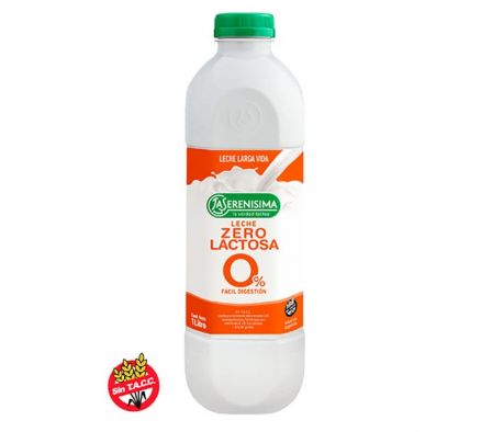 LECHE UAT SERENISIMA S/LACTOSA 1Lt Bot.