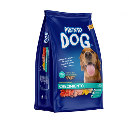 COMIDA PRONTO DOG CRECIM.25kg BOLSA