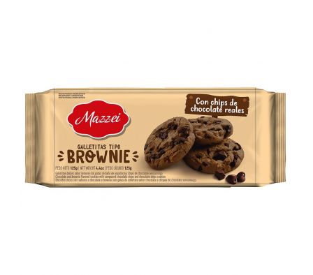 COOKIES MAZZEI BROWNIE CHIPS CHO 120gr