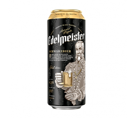 CERVEZA EDELMEISTER SCHWARZIER 500ml LATA