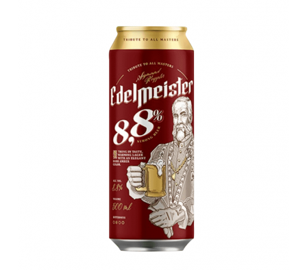 CERVEZA EDELMEISTER STRONG LATA 500 ML