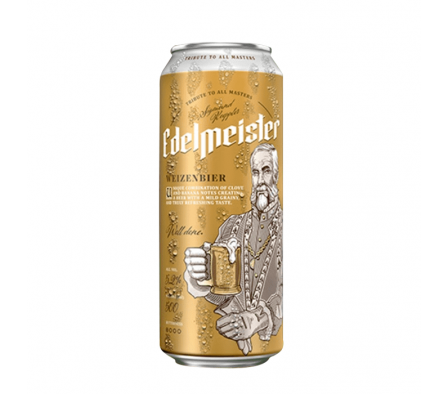 CERVEZA EDELMEISTER WEIZEN LATA 500 ML
