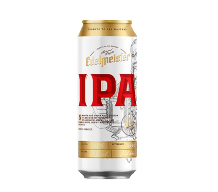 CERVEZA EDELMEISTER IPA LATA 500 ML