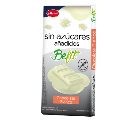 CHOCOLATE BCO BEFIF SIN AZUCAR 75GR
