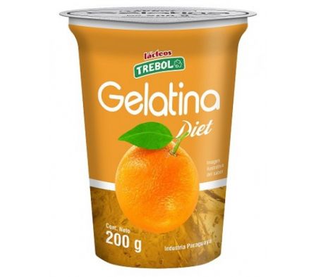 GELATINA DIET TREBOL NARANJA 200G