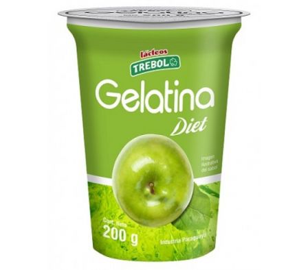 GELATINA DIET TREBOL MANZANA VERDE 200G