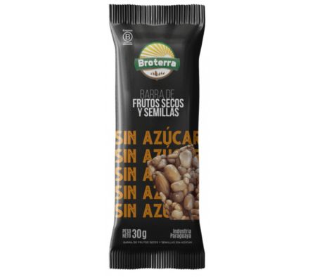 BARRA BROTERRA SEMILLAS S/AZUCAR 30gr
