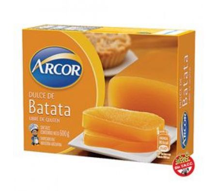 DULCE BATATA ARCOR VAINILLA ESTUCHE 500gr