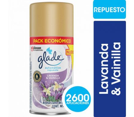 DES.GLADE AUTOM.LAV/VAIN 170ml AER.RPTO