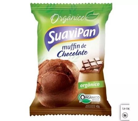 MUFFIN SUAVIPAN CHOCOLATE ORGANICO 4x12und.