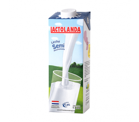 LECHE UAT SEMIDESCREMADA LACTOLANDA 1L 