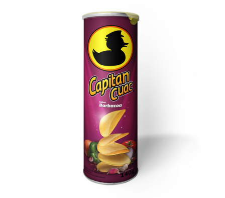 PAPA FRITA CAPITAN CUAC PAPA EN TUBO BARBACOA 20X1