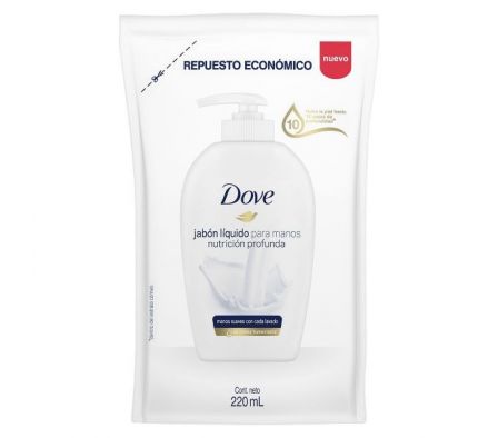 JABON LIQ.DOVE P/MANO NUTRIC.REP. 220ML