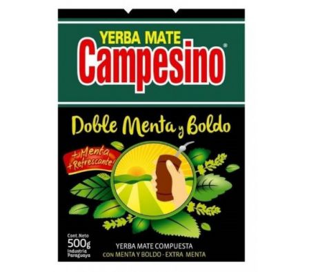YERBA CAMPESINO DOBLE MENTA/BOLDO 500gr