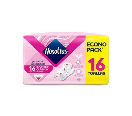 TOALLA HIG.NOSOTRAS INVISIBLE CLAS x16un