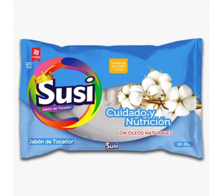 JABON TO SUSI FLORES ALGODON/LECHE 80gr