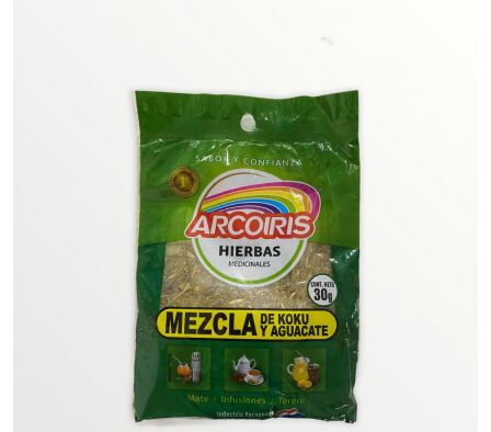 MEZCLA DE KOKU/AGUACATE Paq.30gr ARCOIRIS
