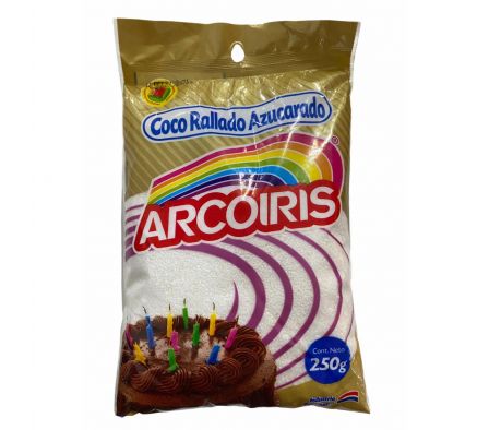 COCO RALLADO AZUCARADO ARCO IRIS 250 gr.
