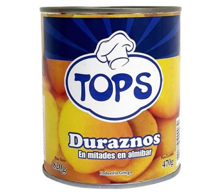 DURAZNO TOPS EN LATA 820gr