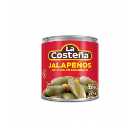 JALAPEÑOS ENTEROS LA COSTEÑA 220gr