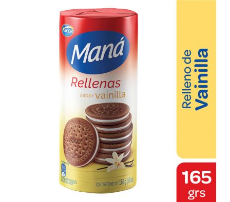 GALLETITAS MANA CHOCOLATE VAINILLA 152GR